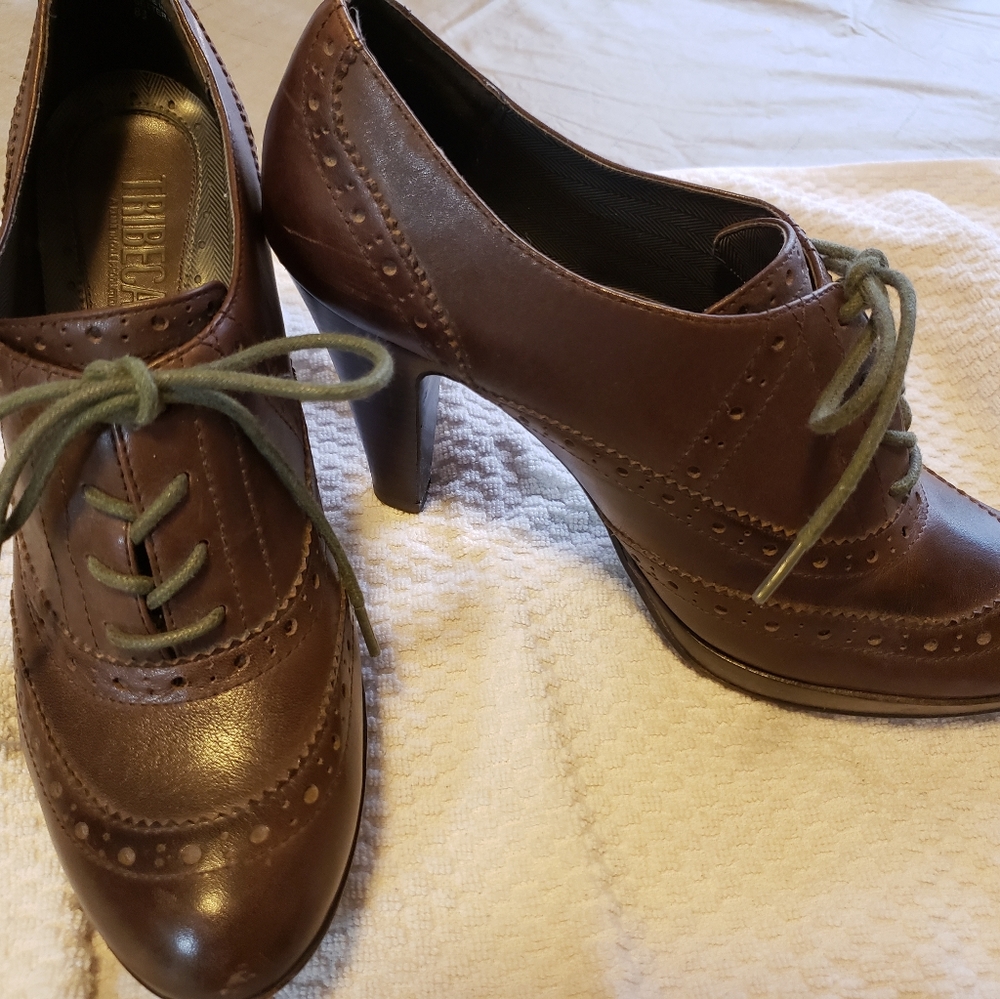 Tribeca by Kenneth Chole leather oxford platforms